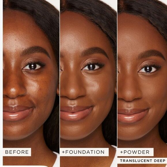 Tarte Translucent Deep deep to mahogany skin tones Creaseless Setting Powder New - Picture 3 of 9